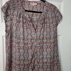 Colorful Gibson Latimer blouse Size XL NWOT